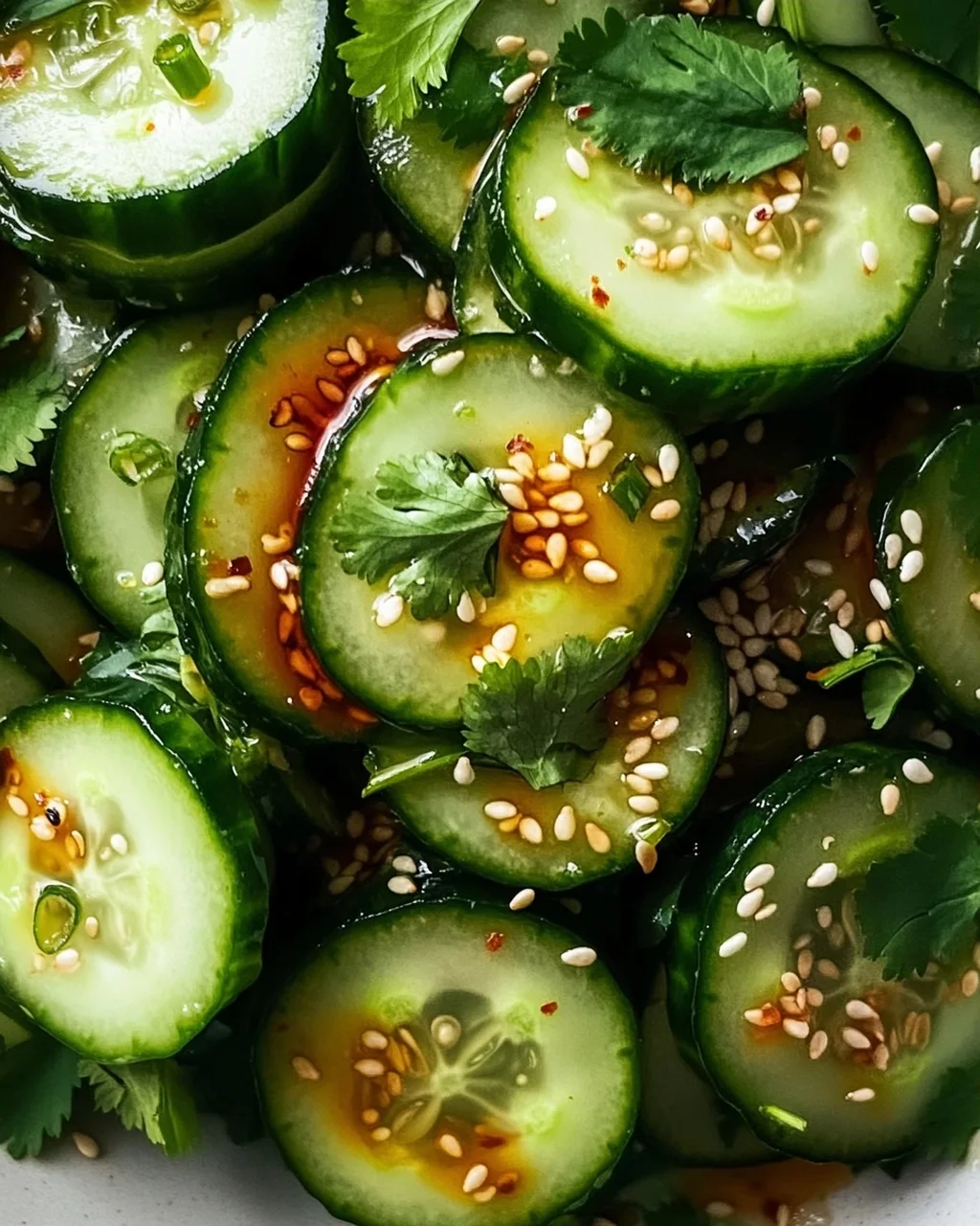 Asiatischer Gurkensalat: Chili-Sesam-Kick für heiße Tage!