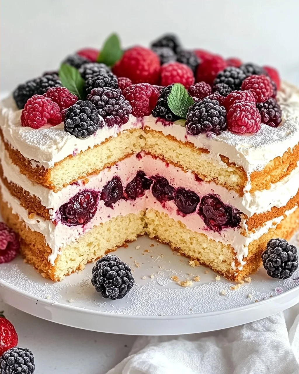 Beeren Käsesahne Torte