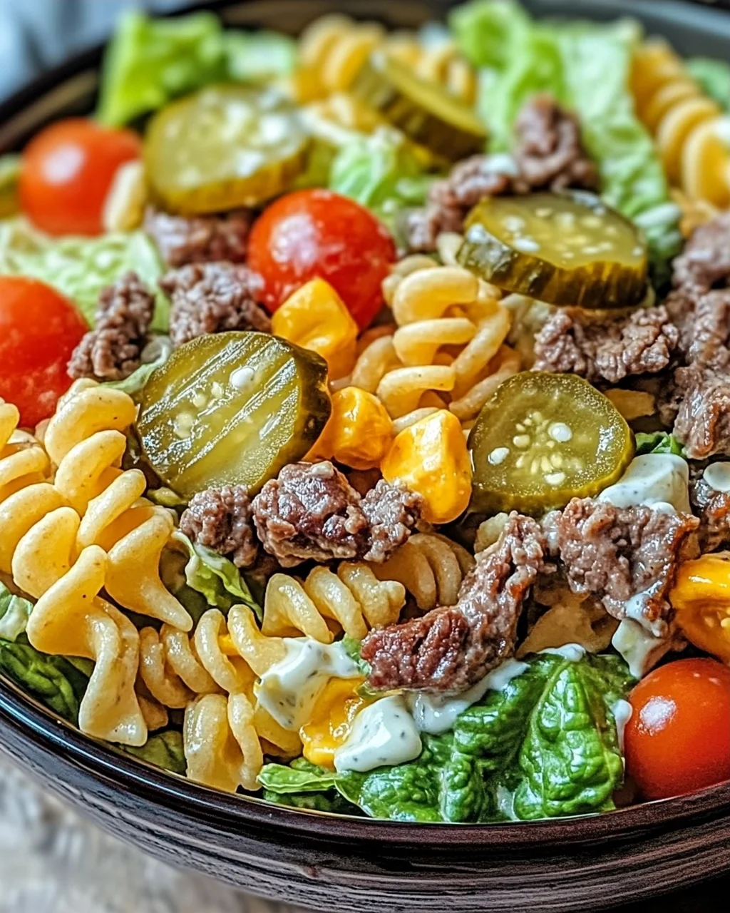 Big Mac Nudelsalat: Burgerflair in einer Schüssel