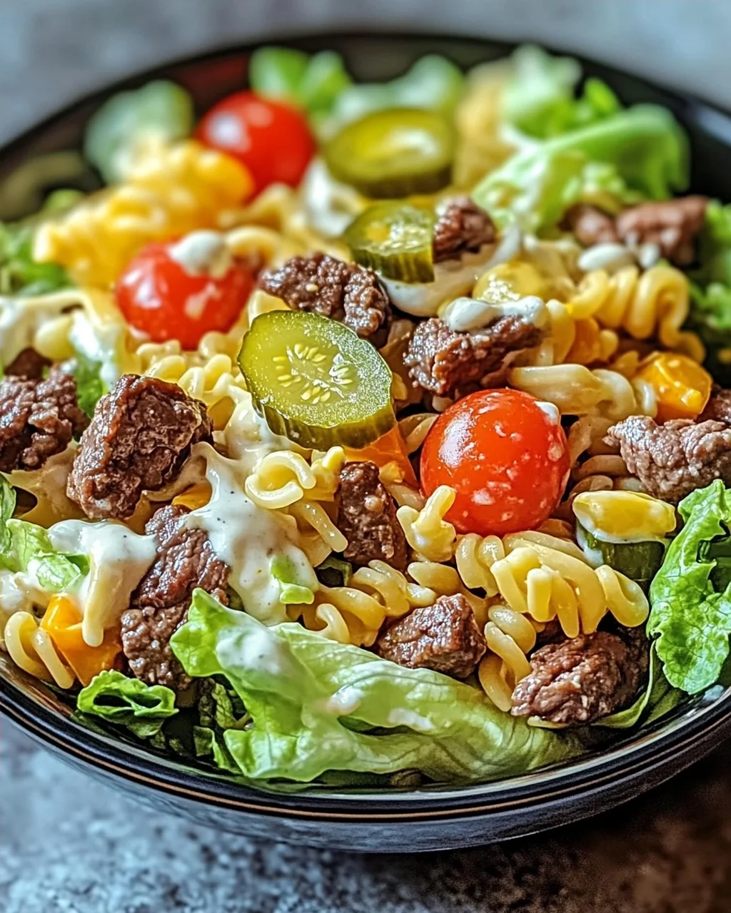 Big Mac Nudelsalat: Burgerflair in einer Schüssel