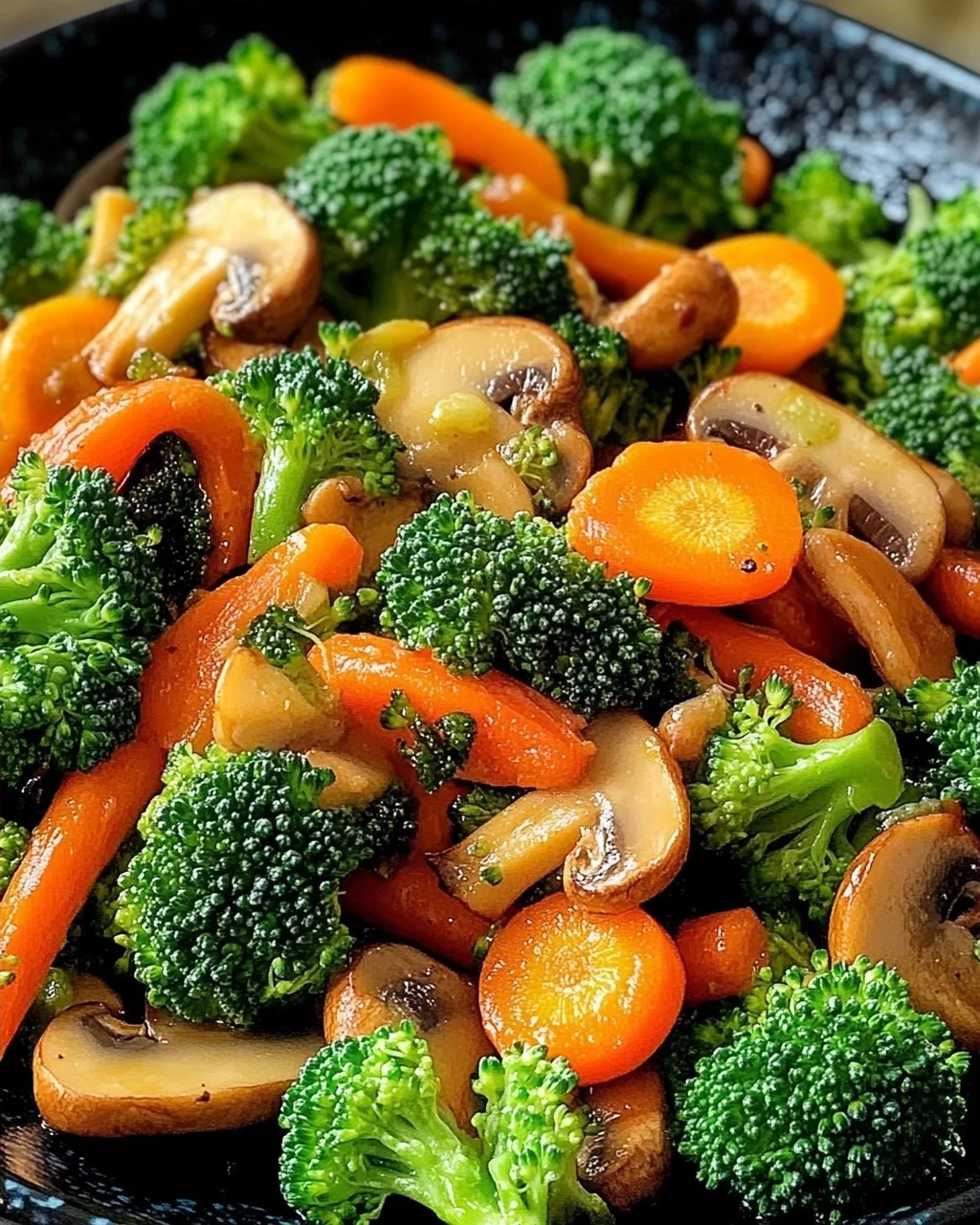 Champignon-Brokkoli-Karotten-Pfanne