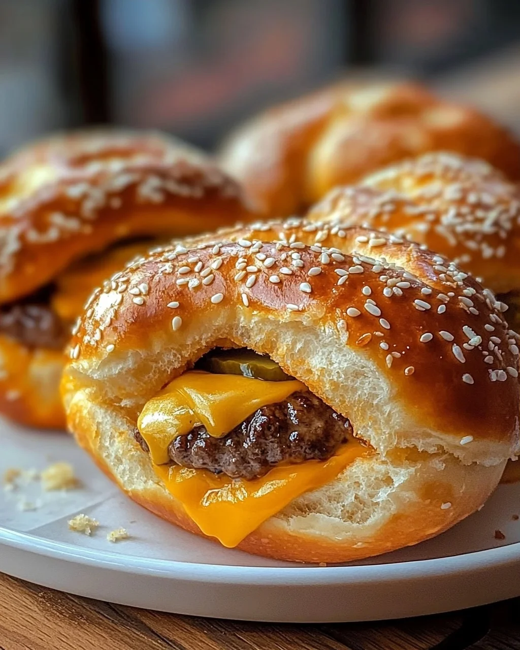 Cheeseburger Pretzel Bombs, die Sie die ganze Woche begehren werden
