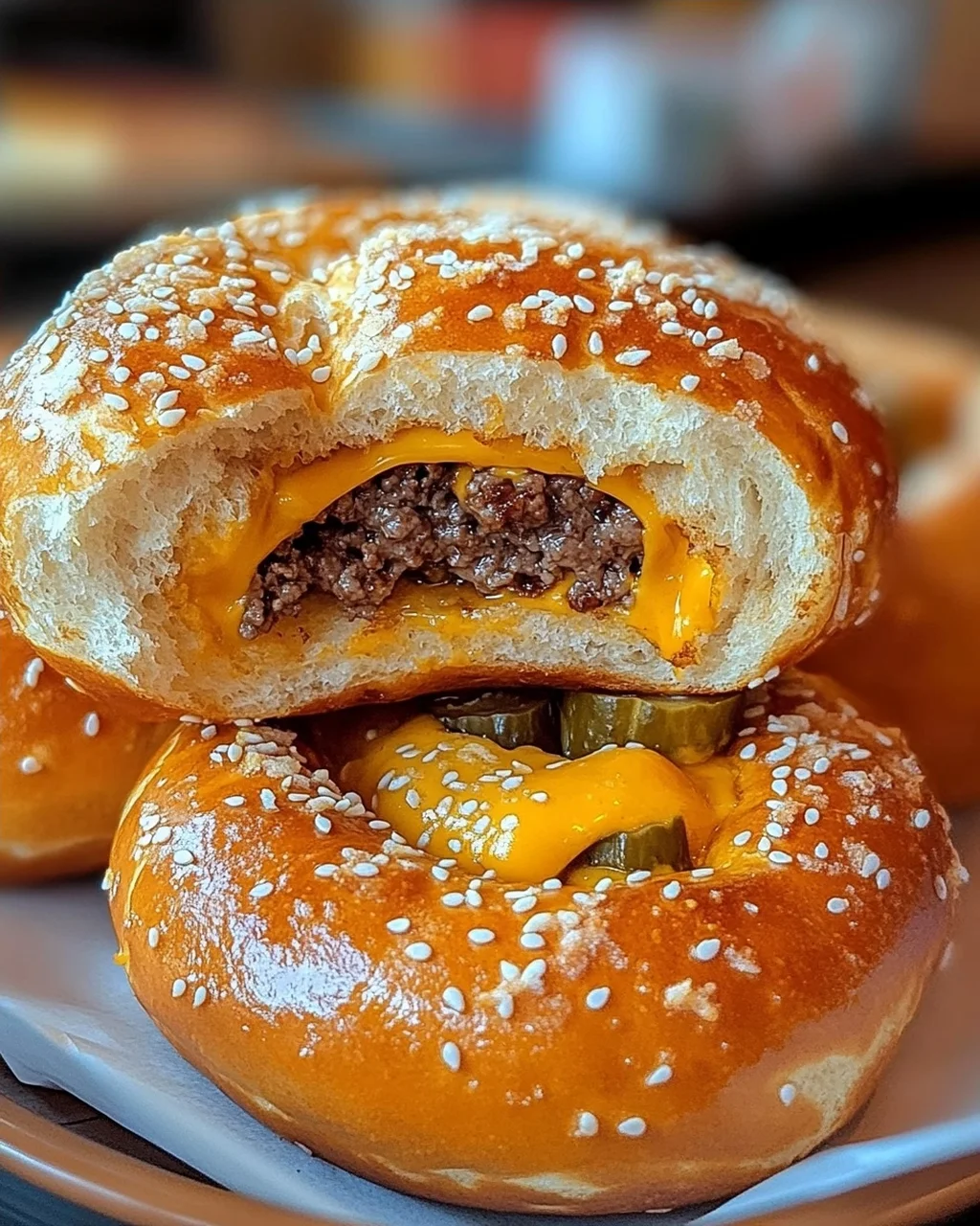 Cheeseburger Pretzel Bombs, die Sie die ganze Woche begehren werden