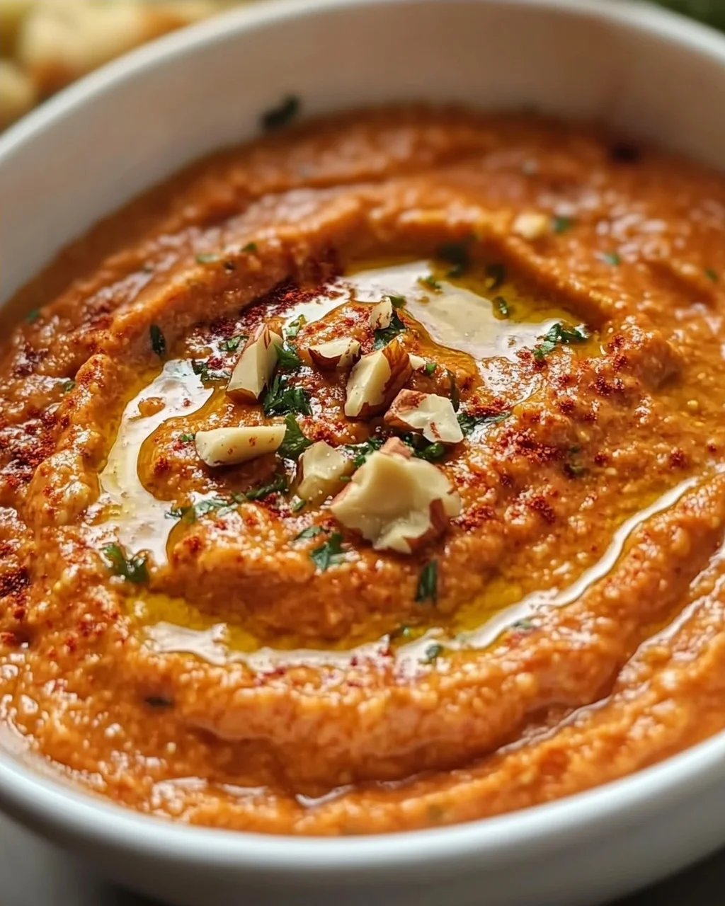 Cremiger Rote Paprika Walnuss Dip: Seidenweiche Textur entdecken