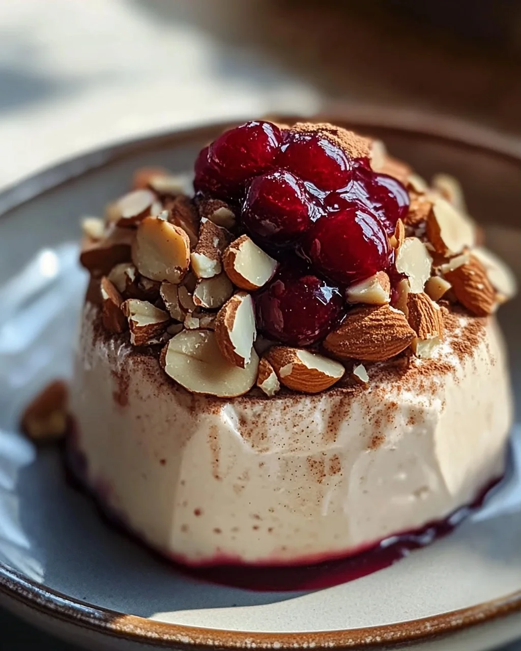 Cremiges Zimtparfait mit gebrannten Mandeln genießen!