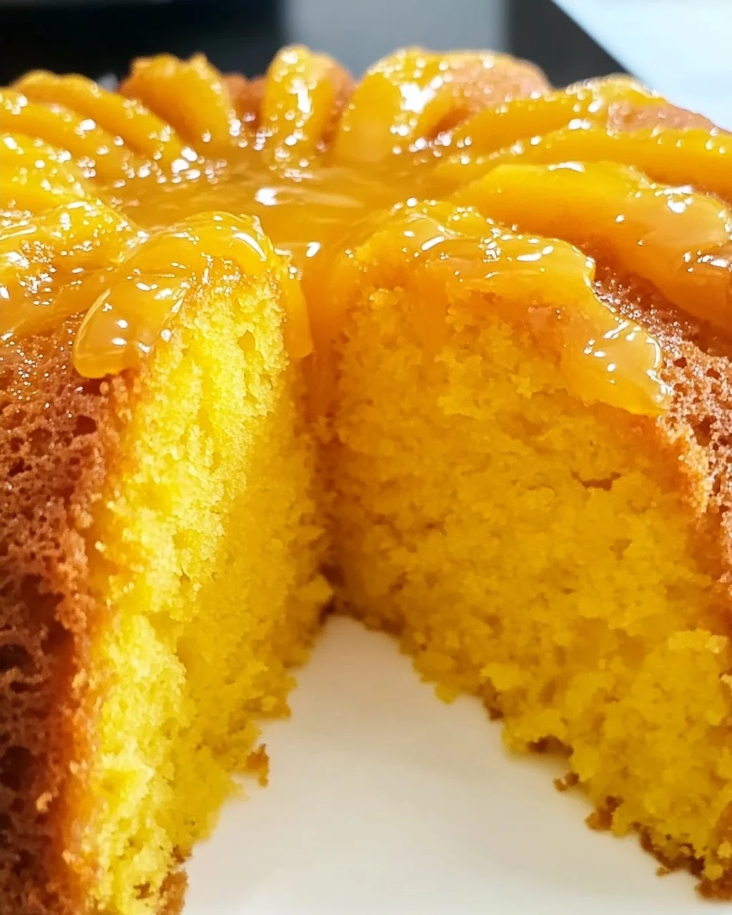 Eierloser Mango Bundt Kuchen für den Sommer
