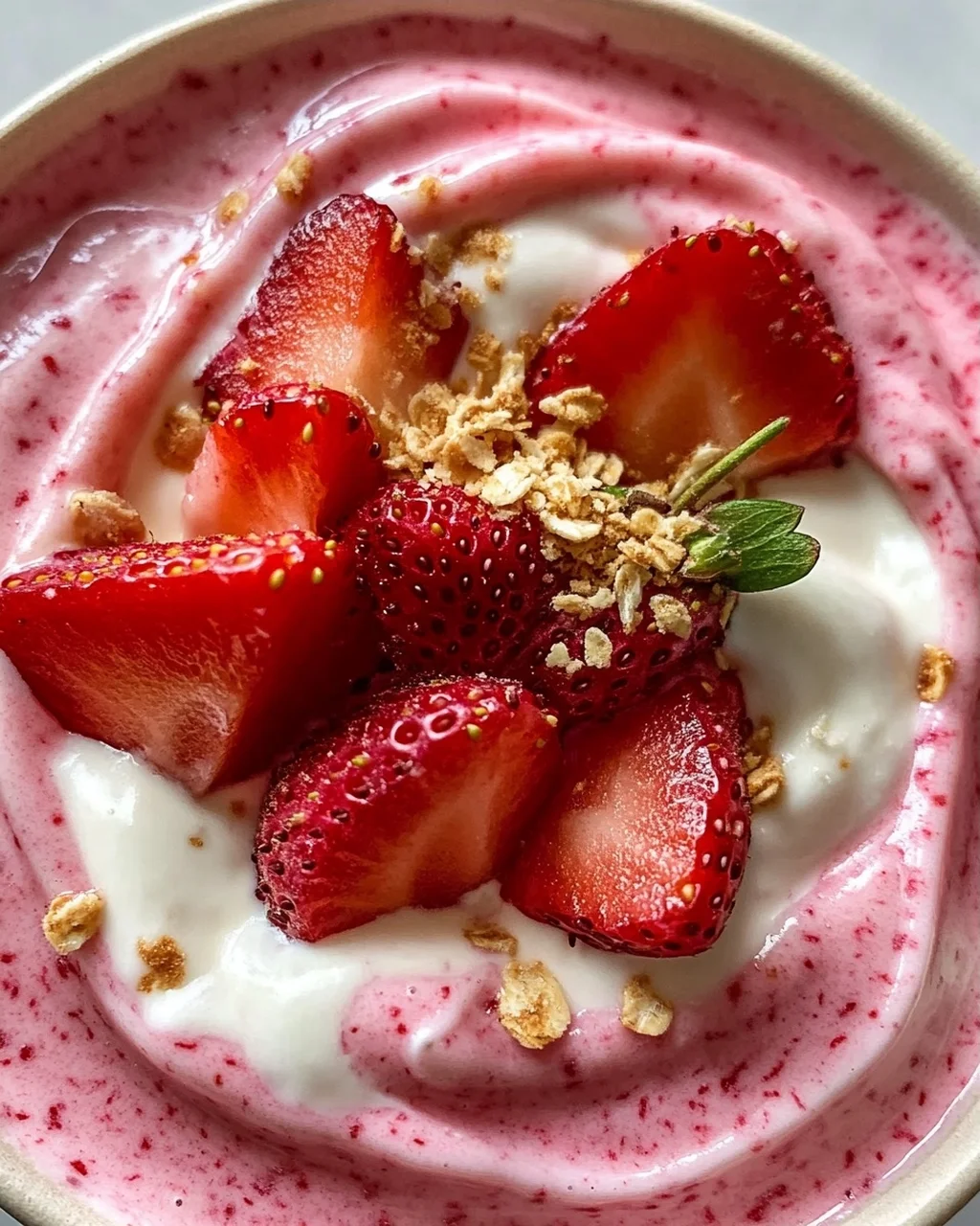 Erdbeer Swirl Smoothie Bowl: Das ultimative Sommer-Rezept