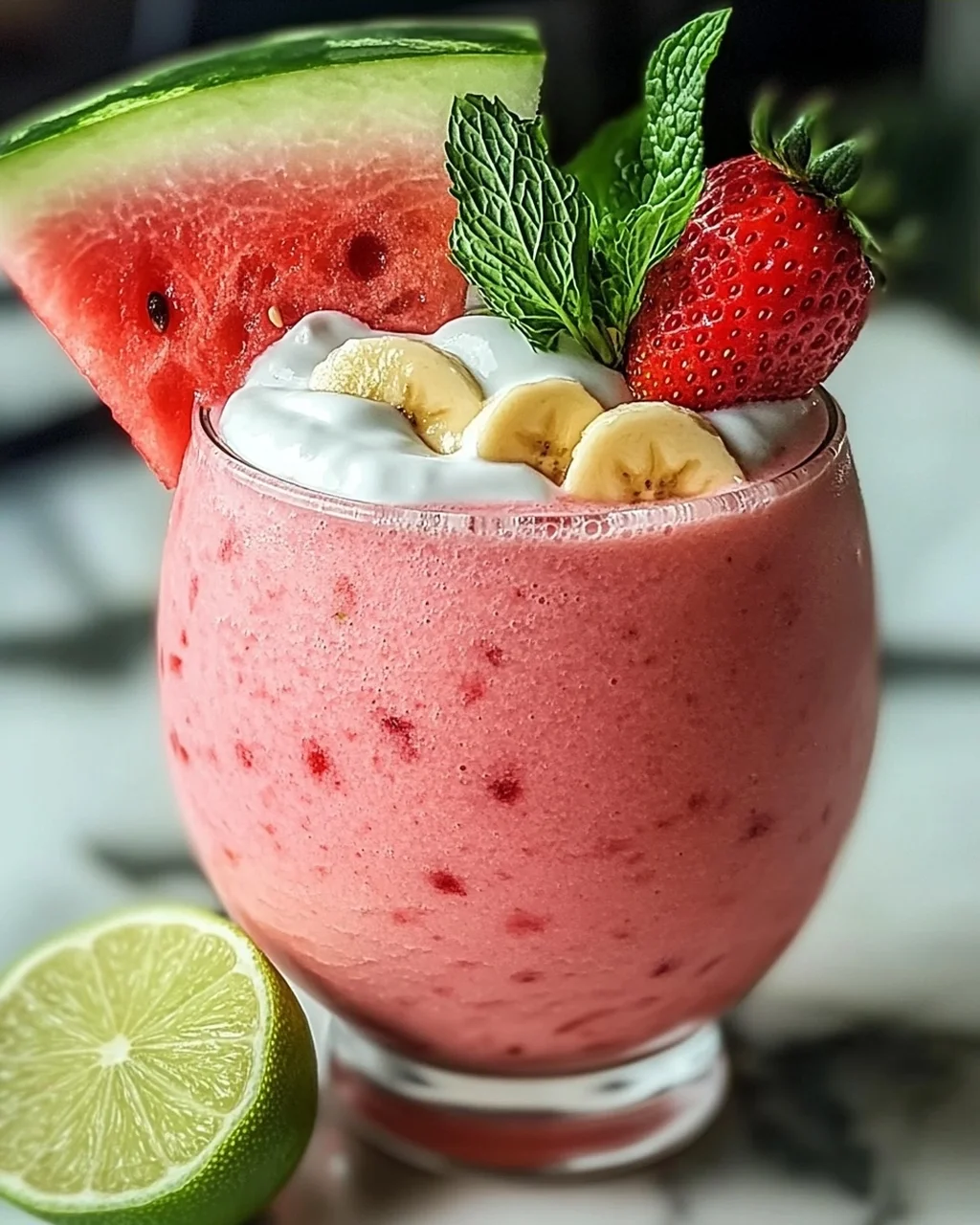 Erfrischender Wassermelonen-Smoothie für den Sommer