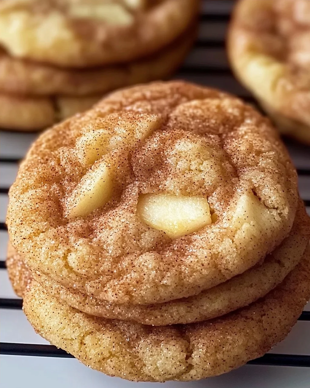 Gewürzte Apfel-Zimt Snickerdoodle Cookies