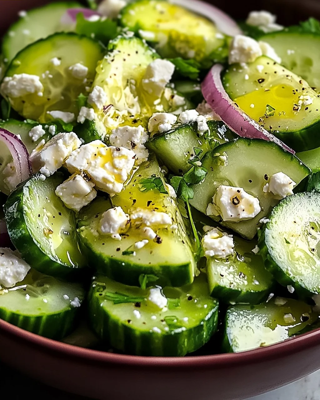 Gurken-Avocado-Salat mit Feta