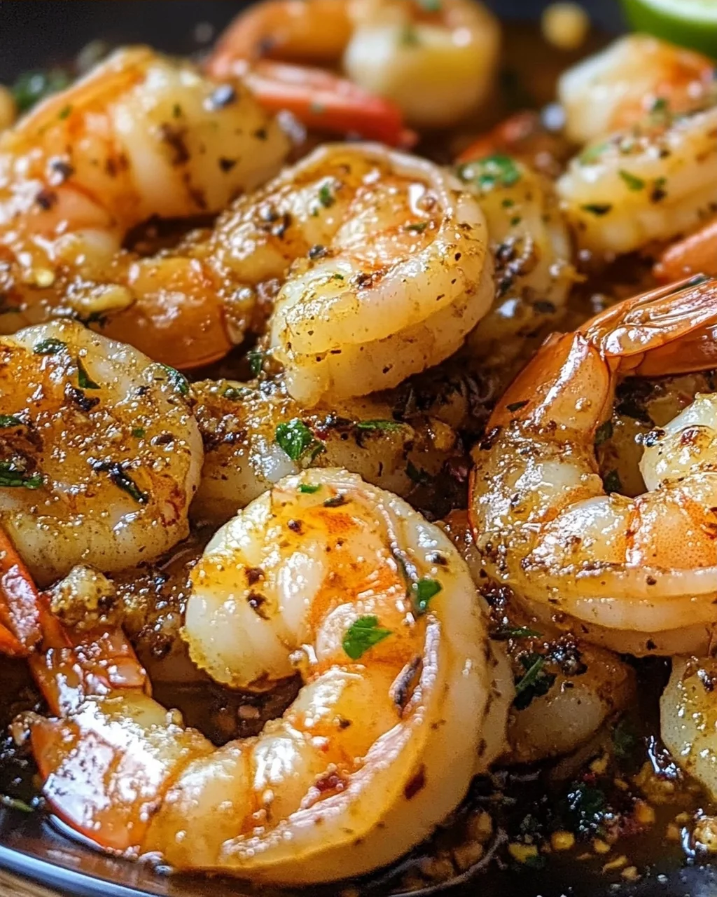 Hatch-Chili geräucherte Garnelen mit Knoblauchbutter