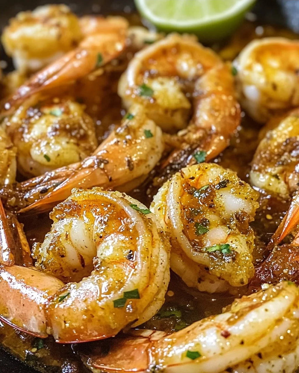 Hatch-Chili geräucherte Garnelen mit Knoblauchbutter