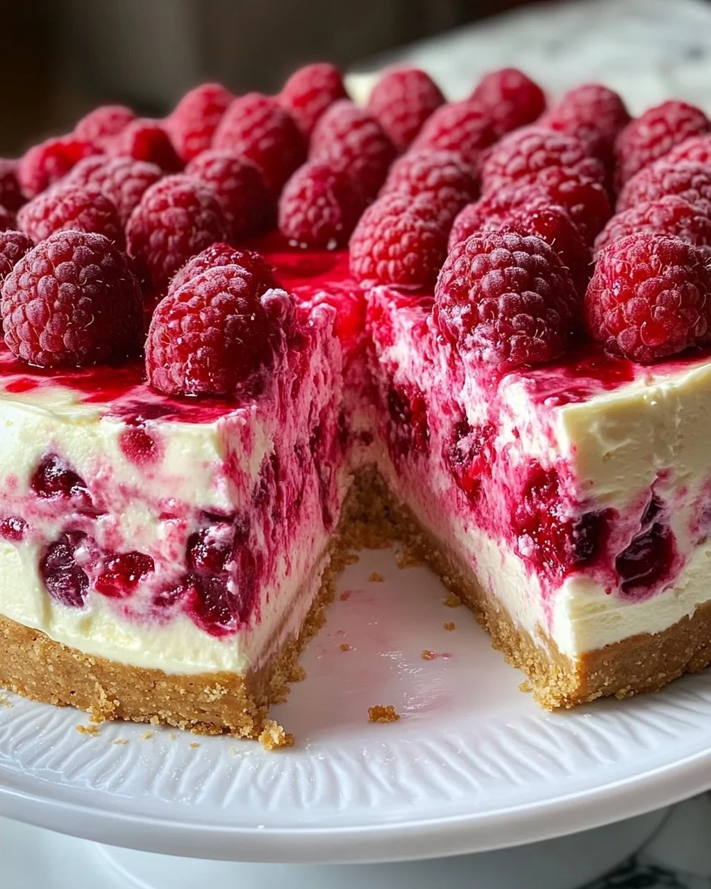 Himbeer Schmand Cheesecake