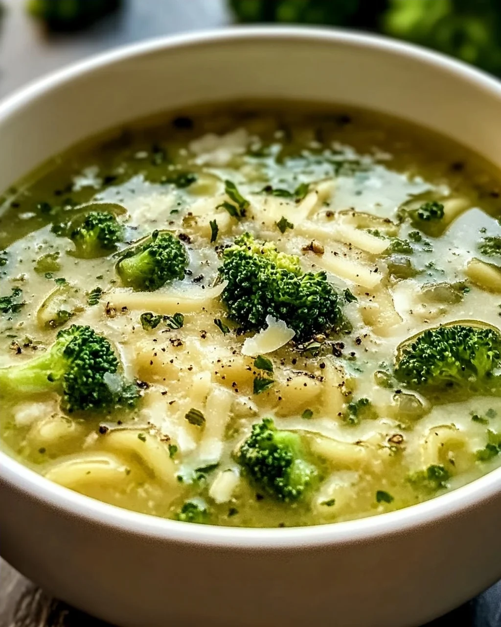 Italienische Brokkolisuppe für gemütliche Abende