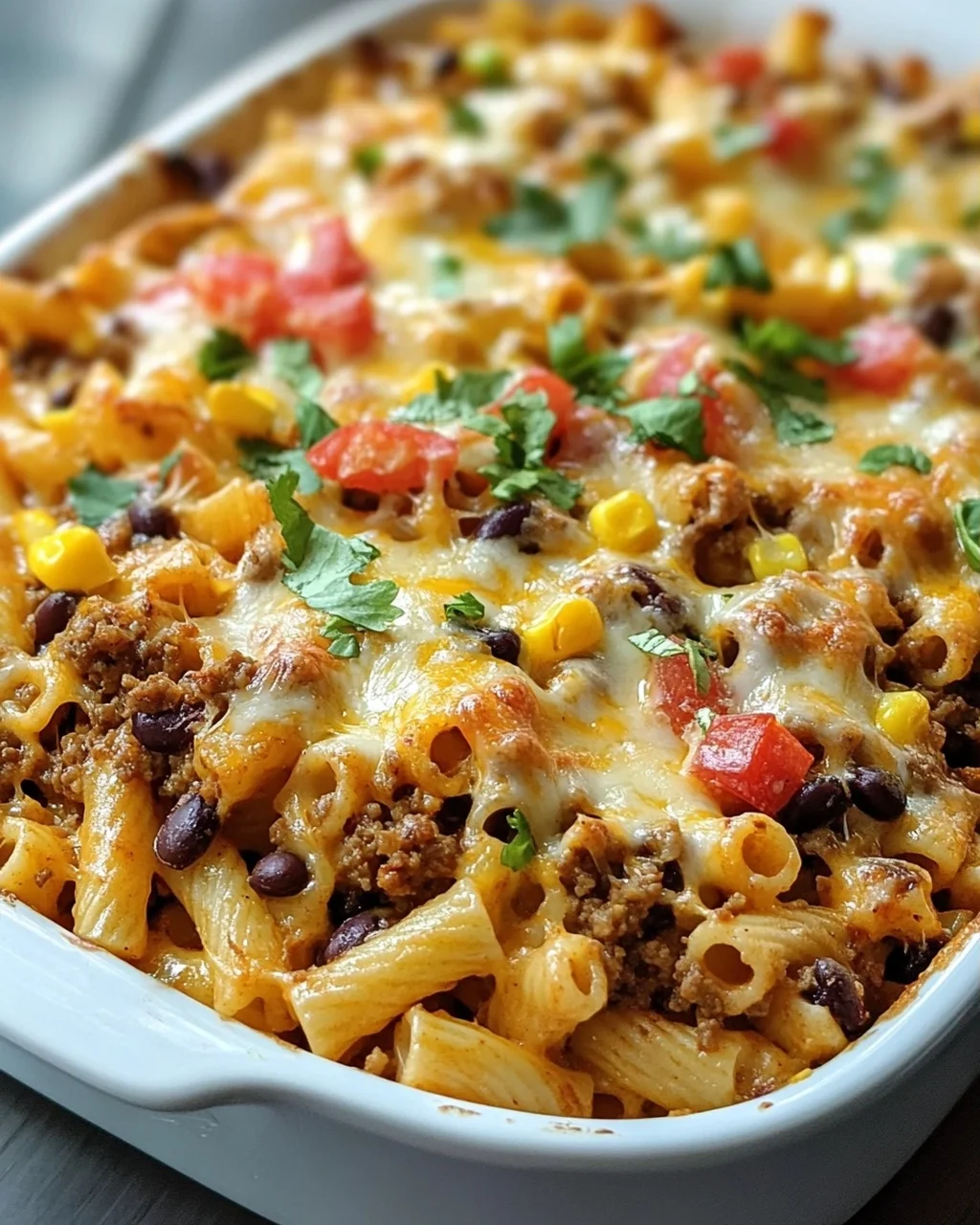 Käse-Taco-Stick-Pasta-Auflauf