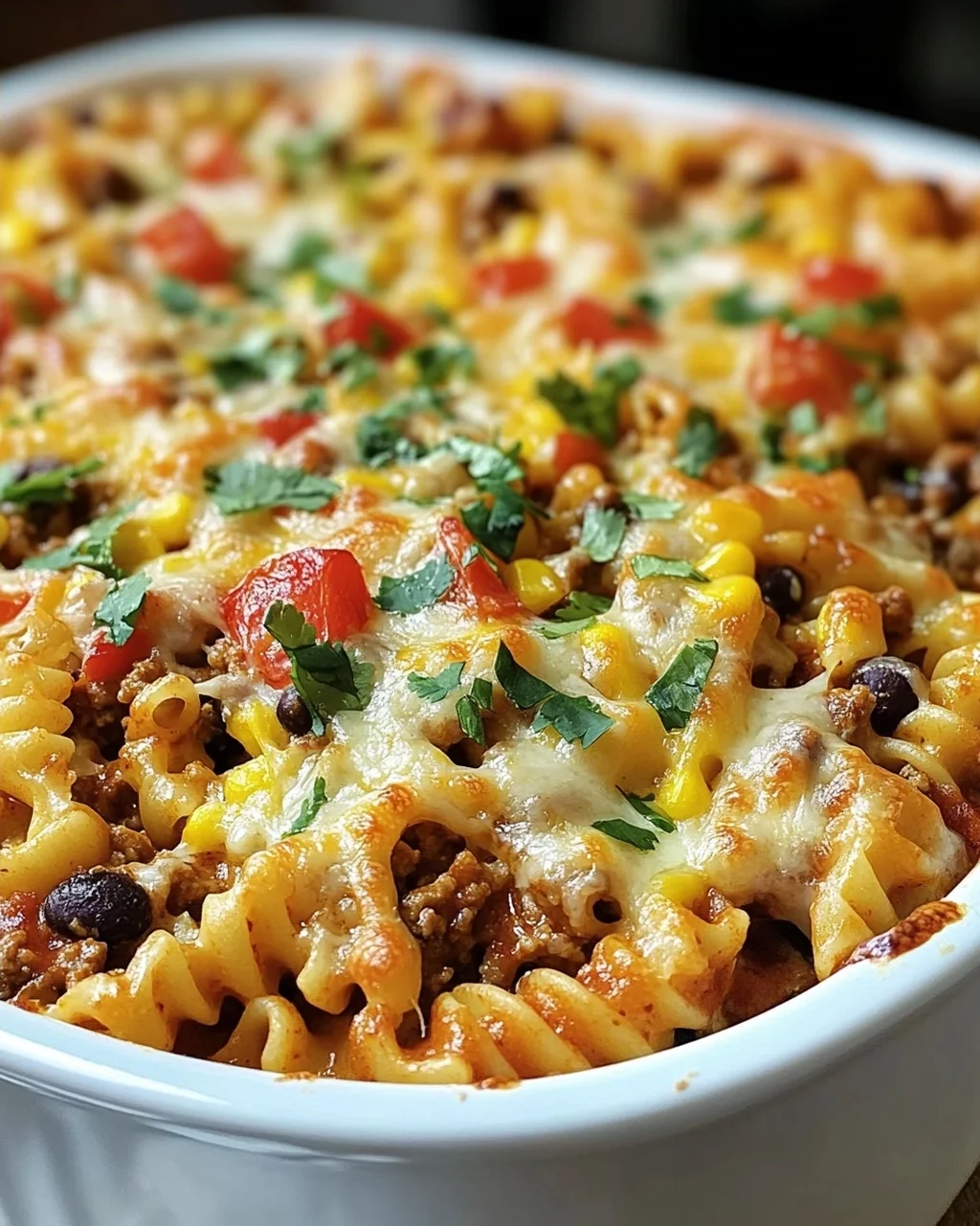 Käse-Taco-Stick-Pasta-Auflauf