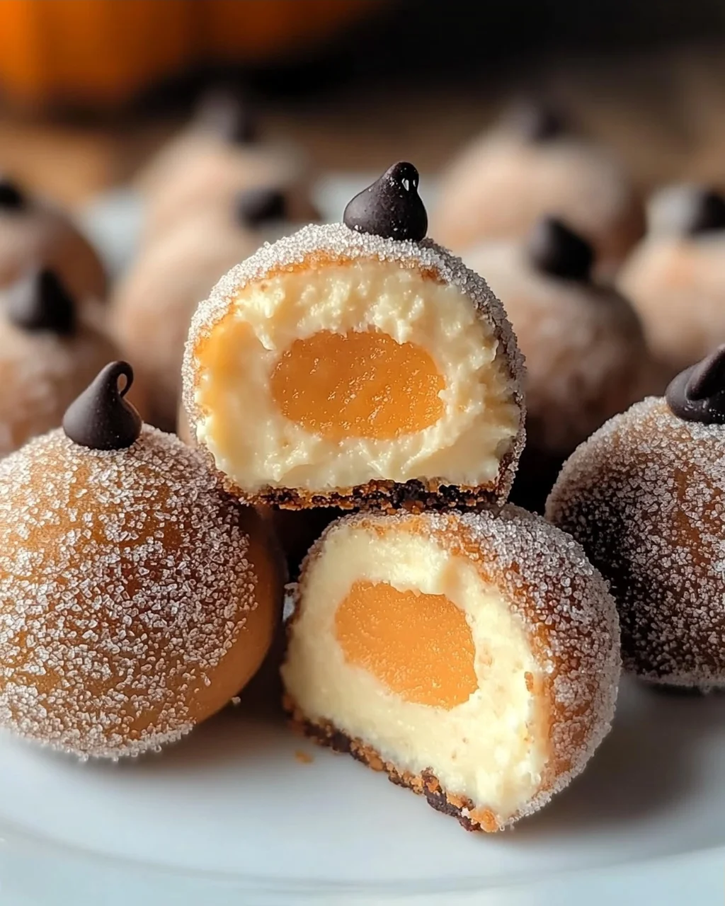 Kürbis Käsekuchen Pralinen für den perfekten Herbstsnack