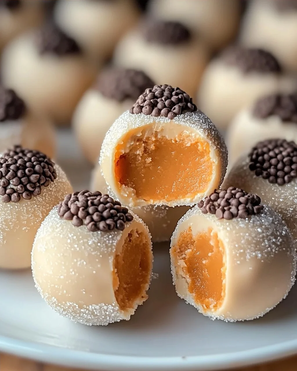 Kürbis Käsekuchen Pralinen für den perfekten Herbstsnack