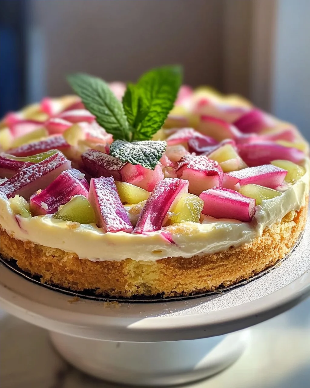 Leckerer Rhabarber Quark Pudding Kuchen – Einfaches Rezept!