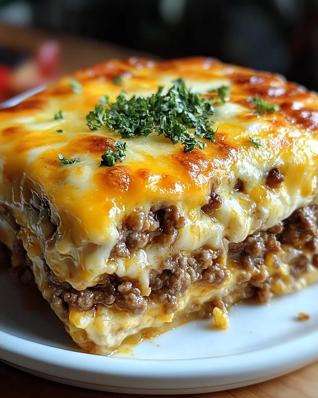 Low Carb Cheeseburger-Auflauf