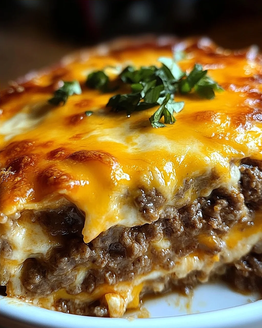 Low Carb Cheeseburger-Auflauf