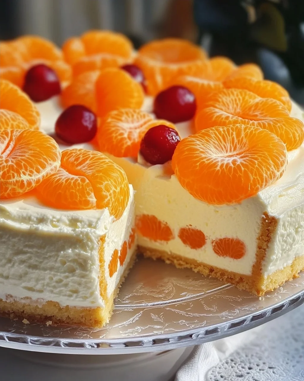 Mandarinen-Quark-Kuchen mit Geheimzutat
