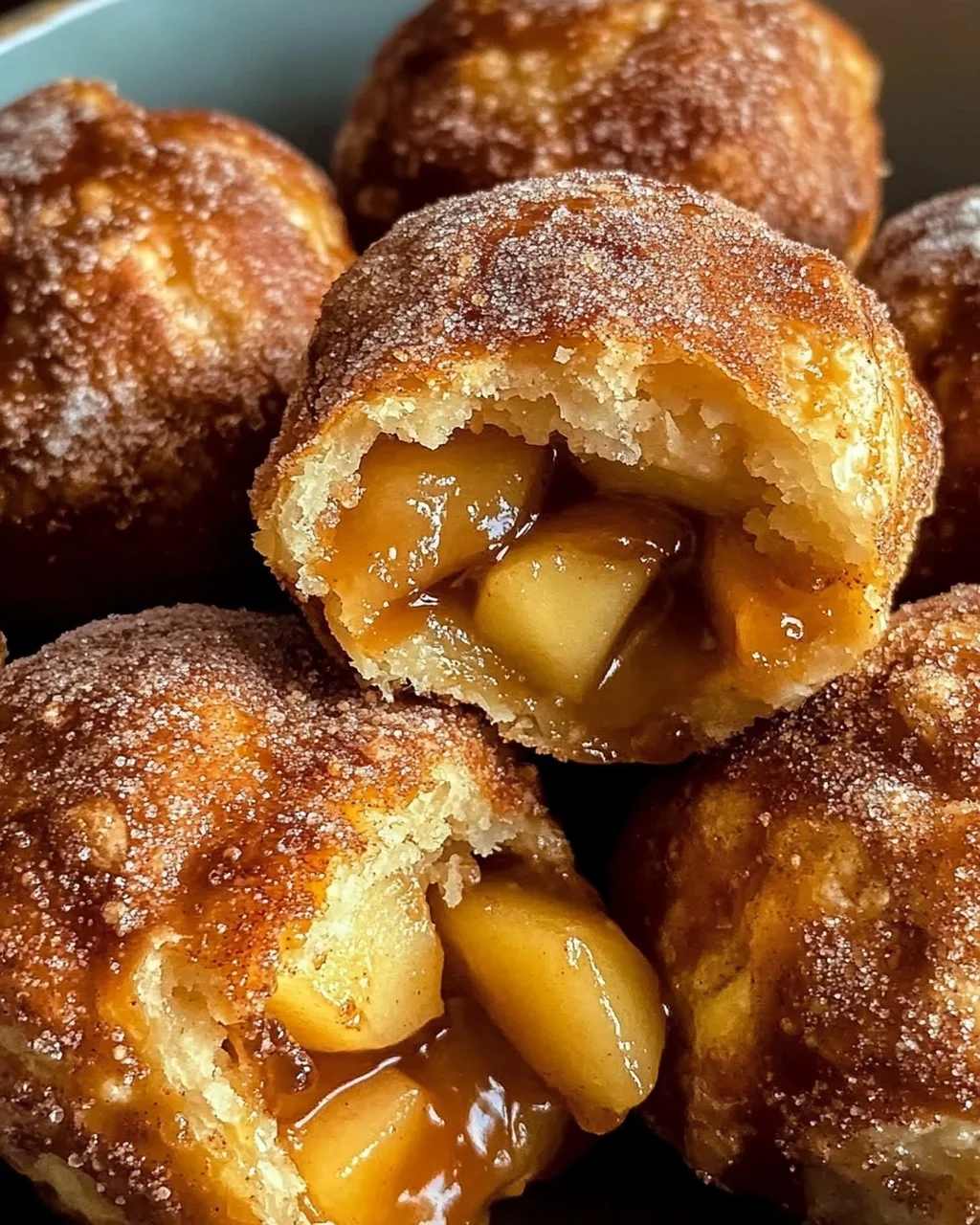 Mundwässernde Karamell Apfelkuchen Bombs