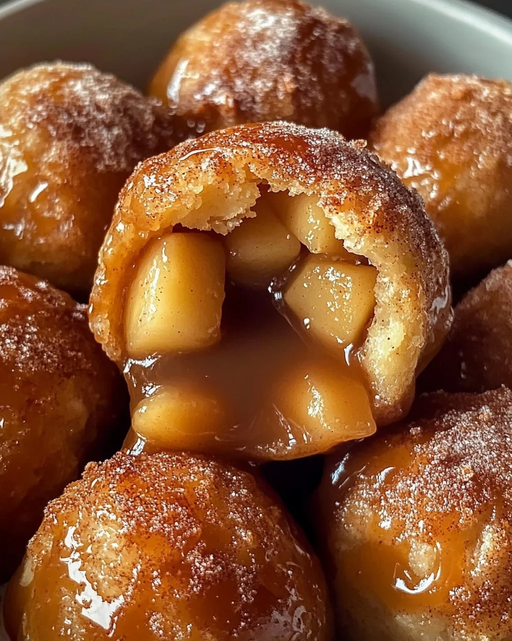 Mundwässernde Karamell Apfelkuchen Bombs