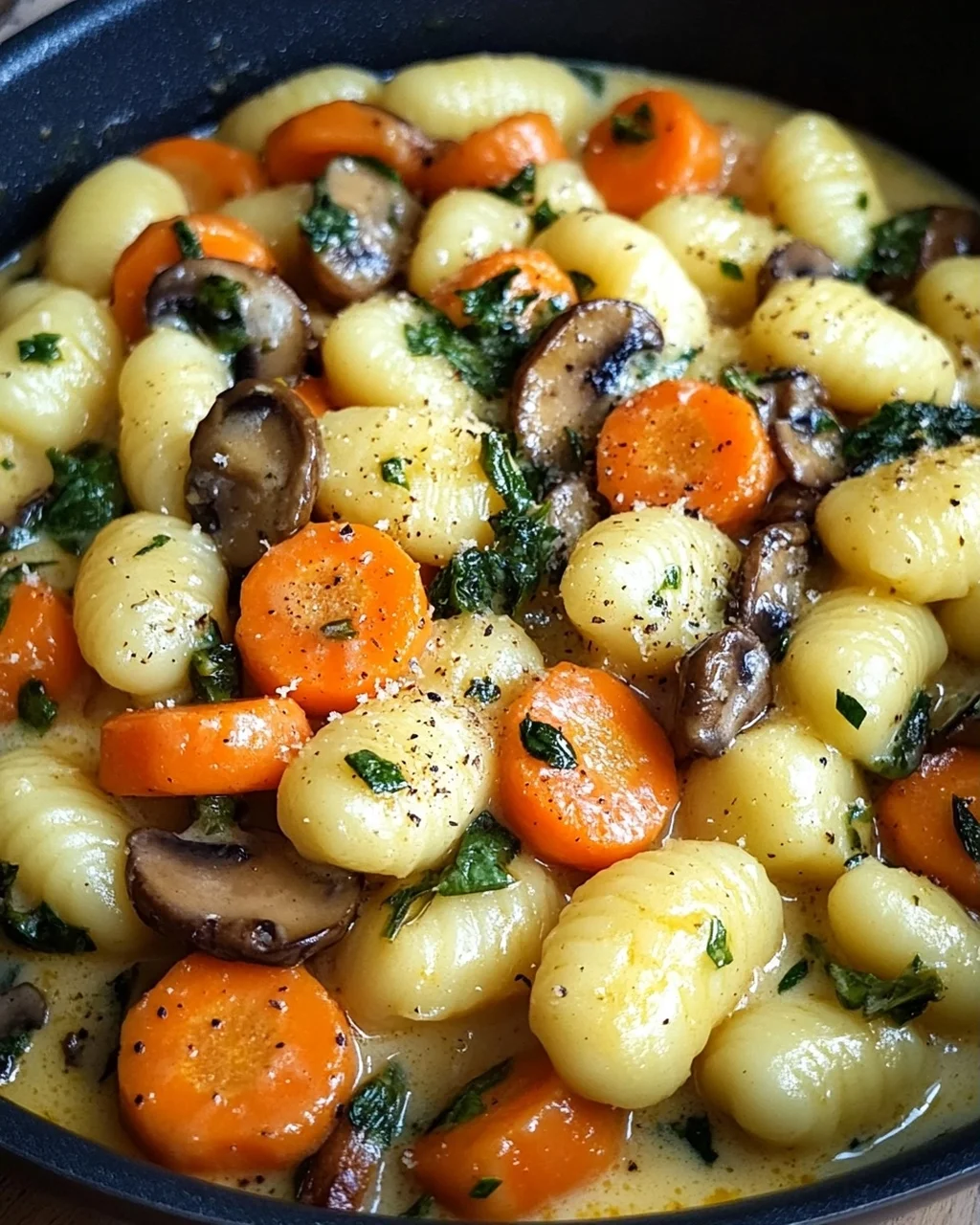 One Pot Gnocchi mit Rahmgemüse