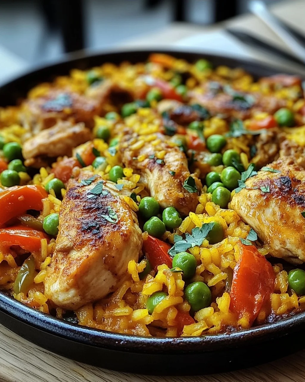 Paella mit Hähnchen