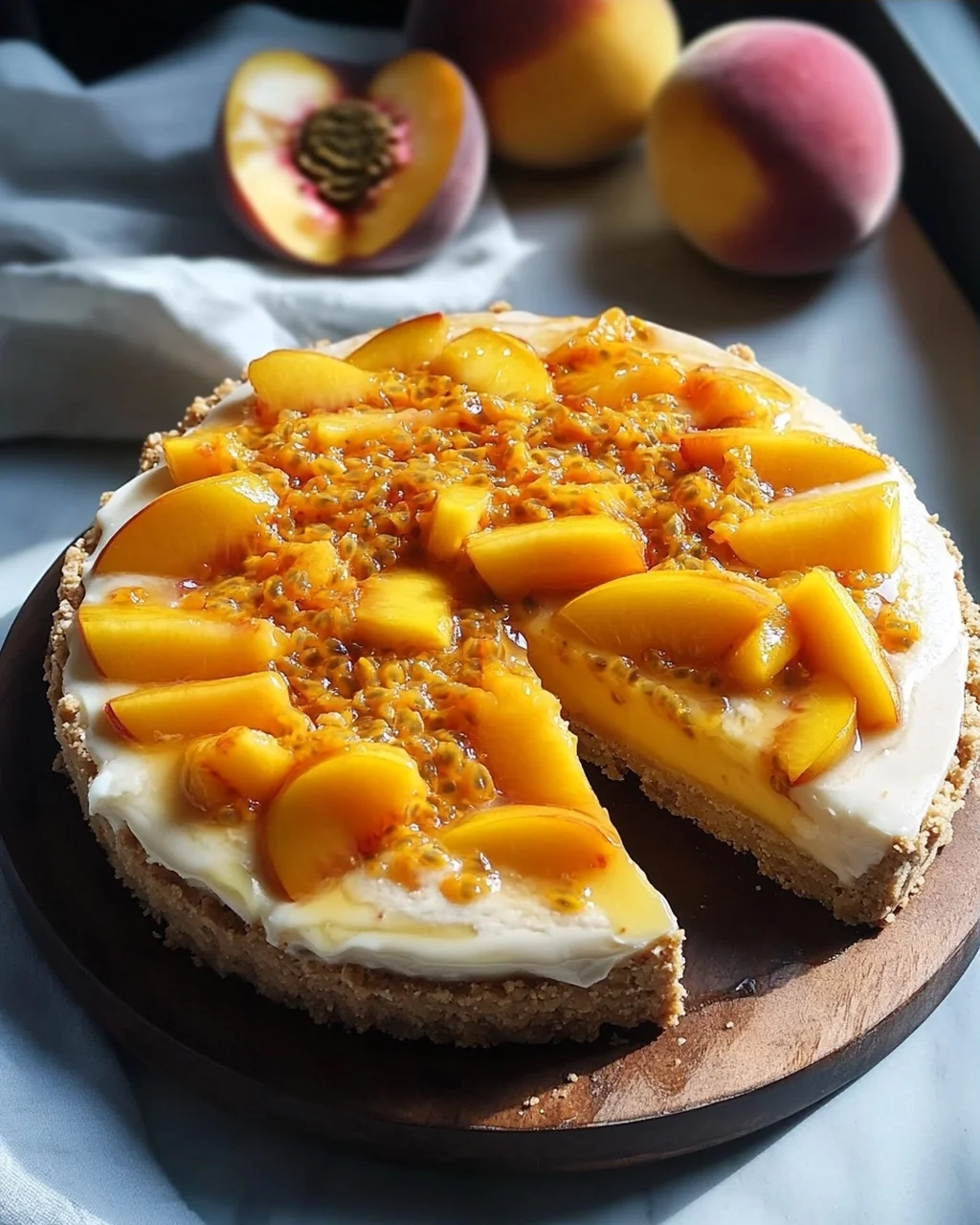 Pfirsich Maracuja Torte ohne Backen