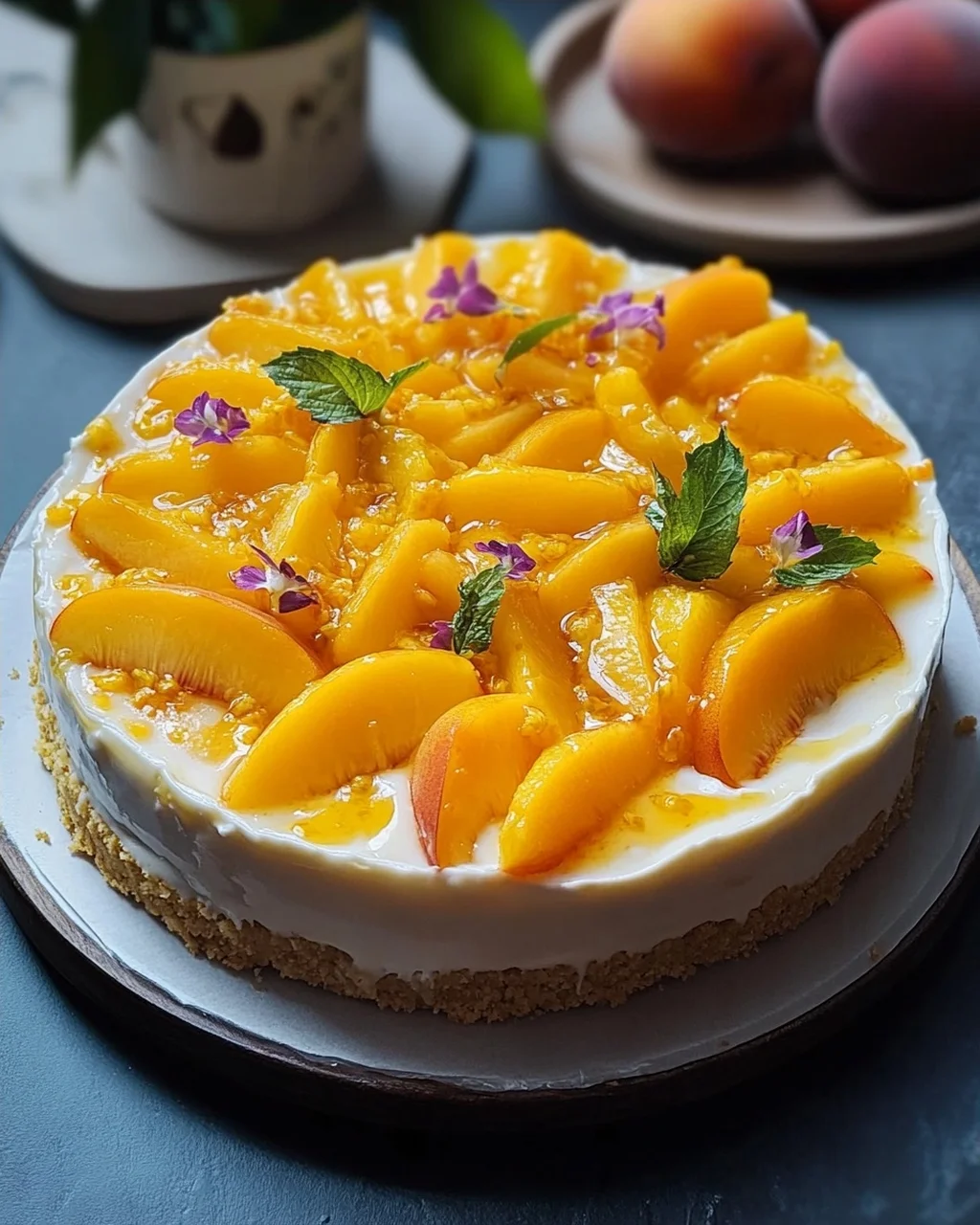 Pfirsich Maracuja Torte ohne Backen