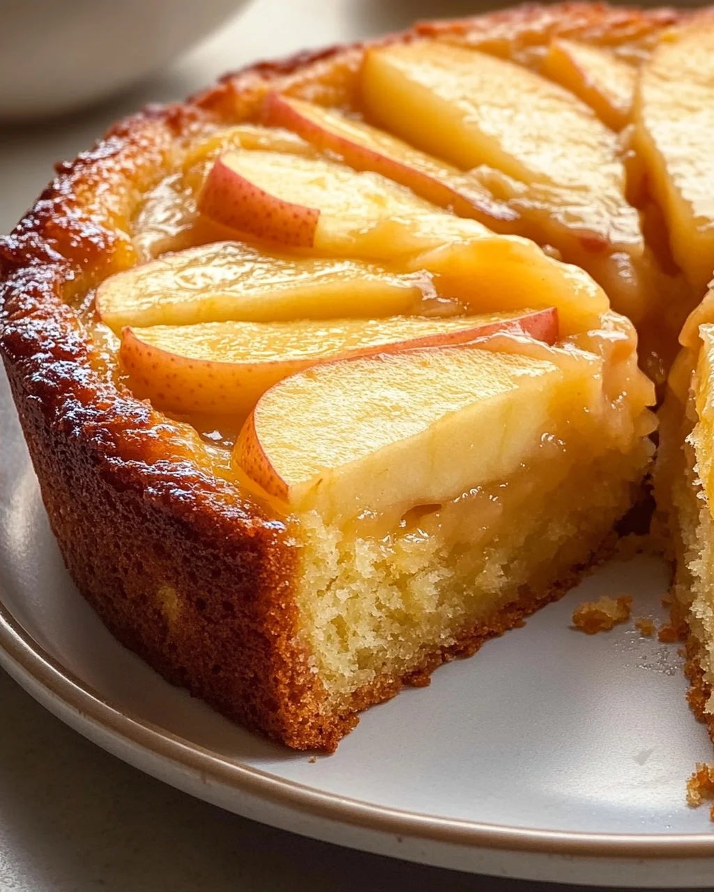Saftiger Apfelkuchen mit Pudding