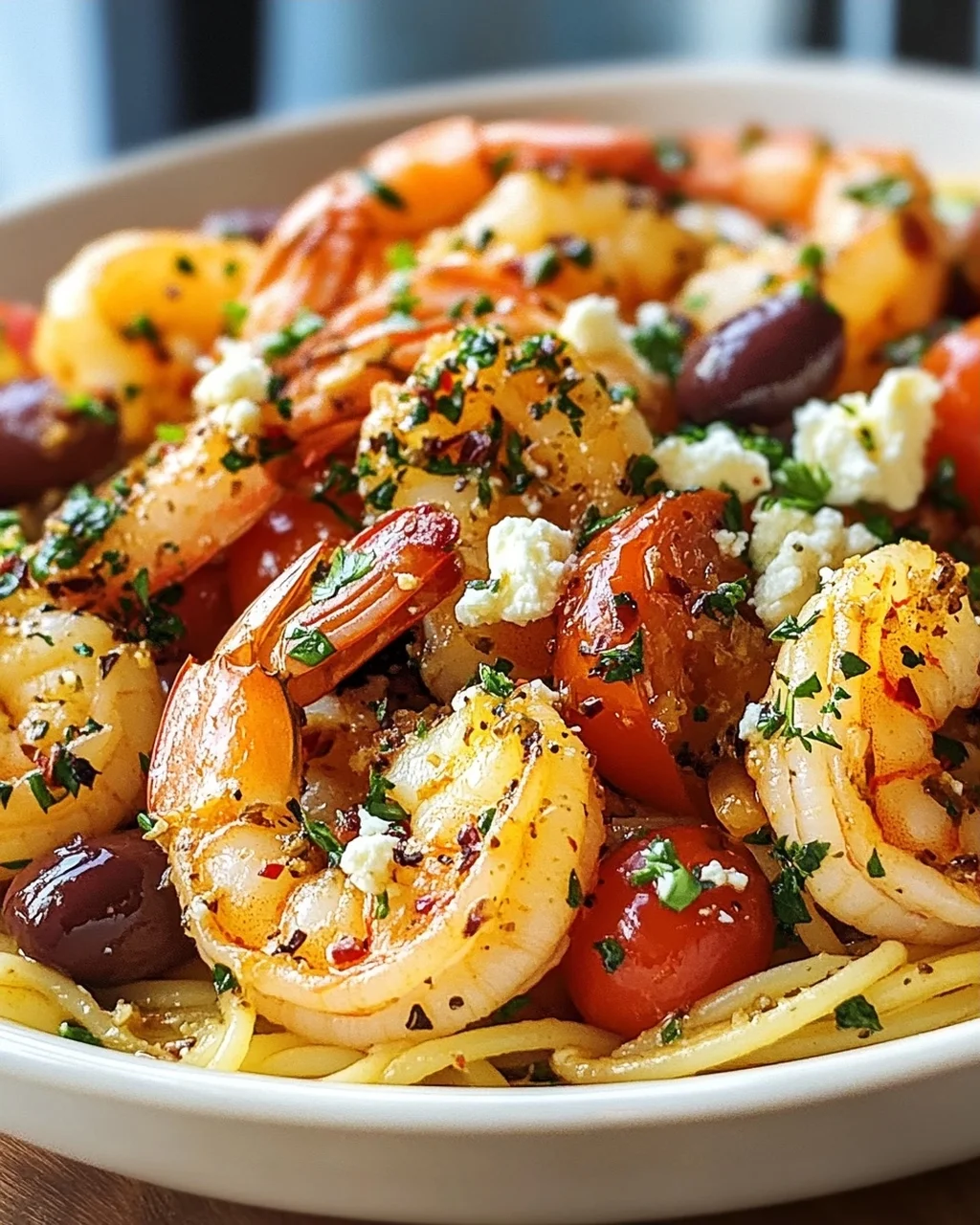 Scharfe Griechische Garnelen Scampi: Chili & Kräuter-Kick!