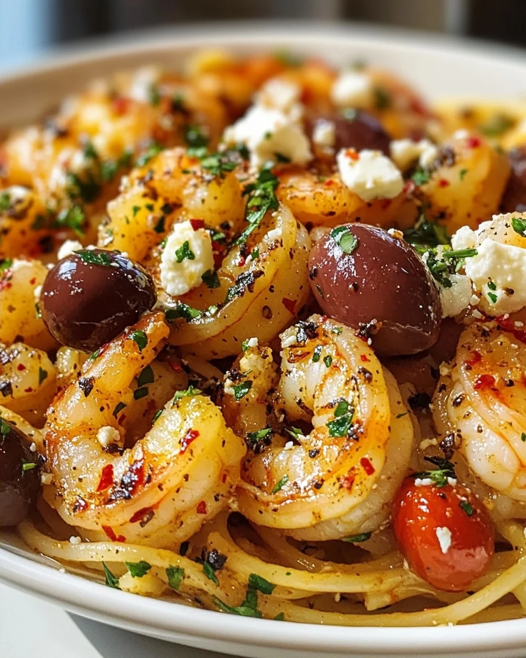Scharfe Griechische Garnelen Scampi: Chili & Kräuter-Kick!