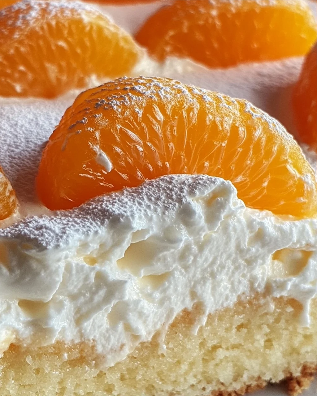 Schneller Schmandkuchen mit Mandarinen vom Blech