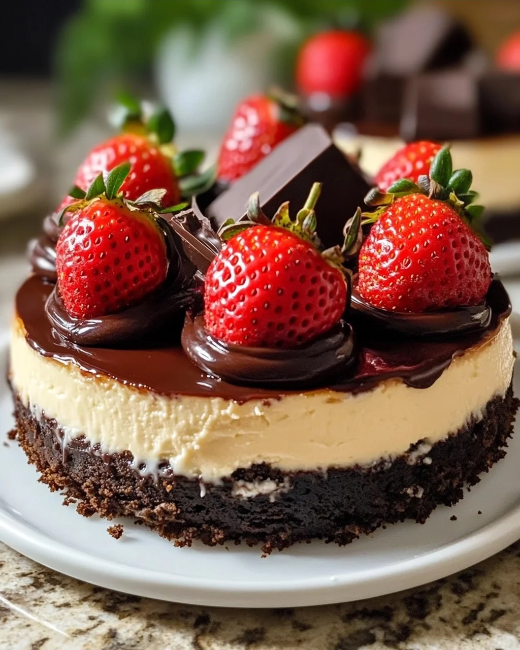 Schokoladenüberzogene Erdbeer-Cheesecakes – Genuss pur!