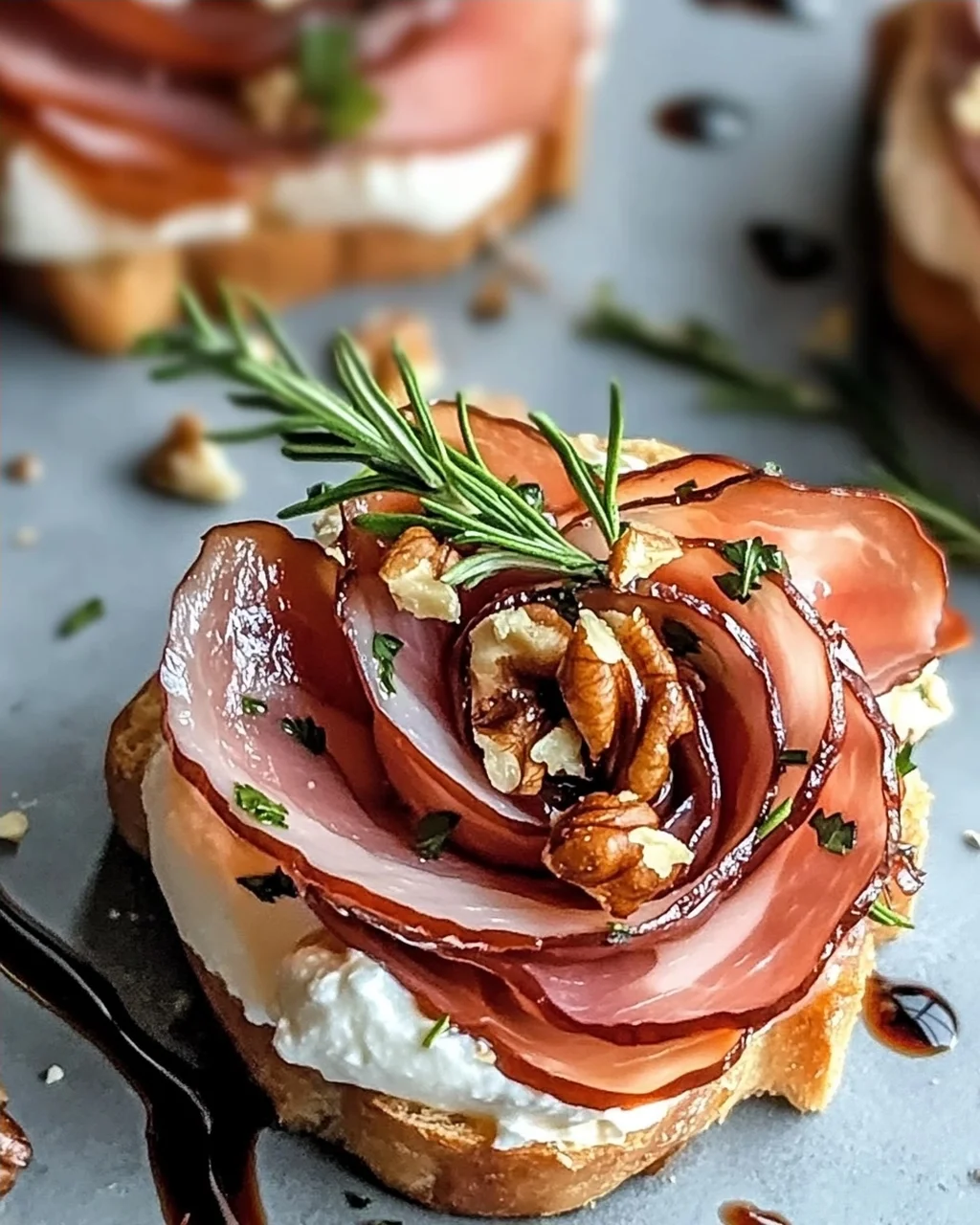 Schöne Prosciutto-Rose für festliche Anlässe
