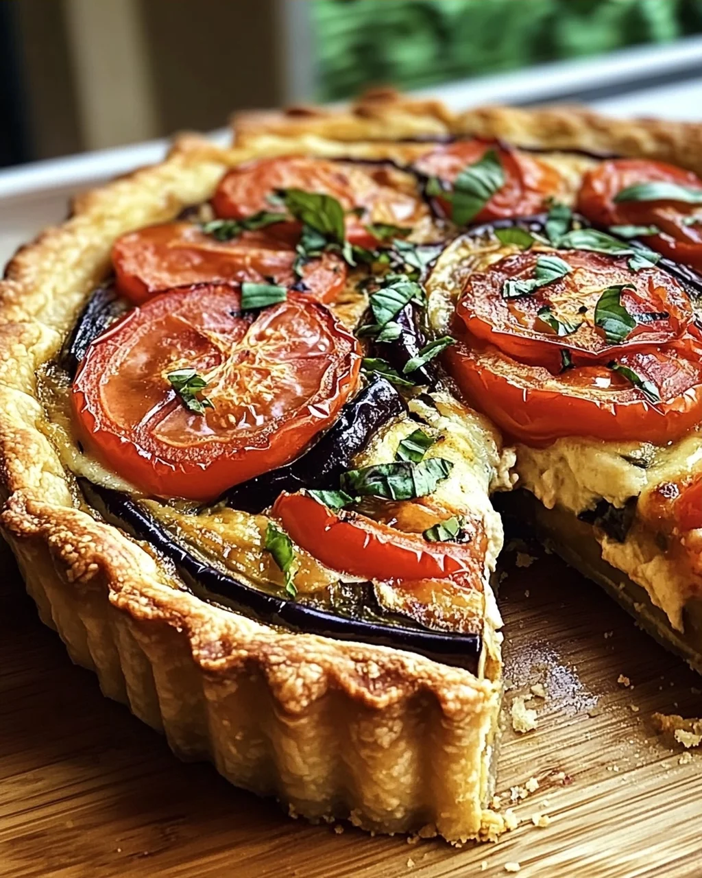 Sommer Tomaten und Auberginen Kuchen Rezept