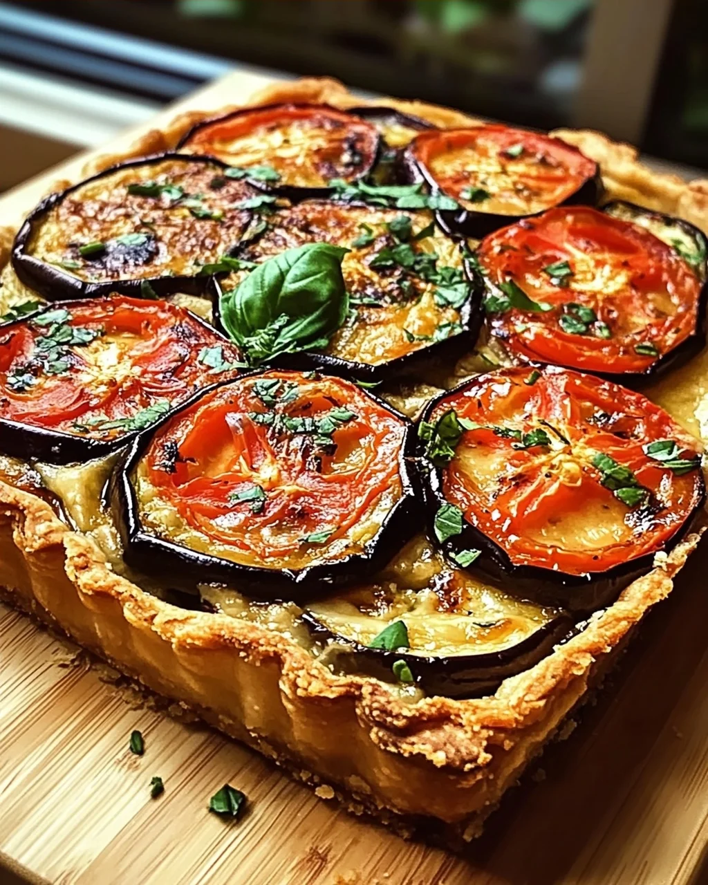 Sommer Tomaten und Auberginen Kuchen Rezept