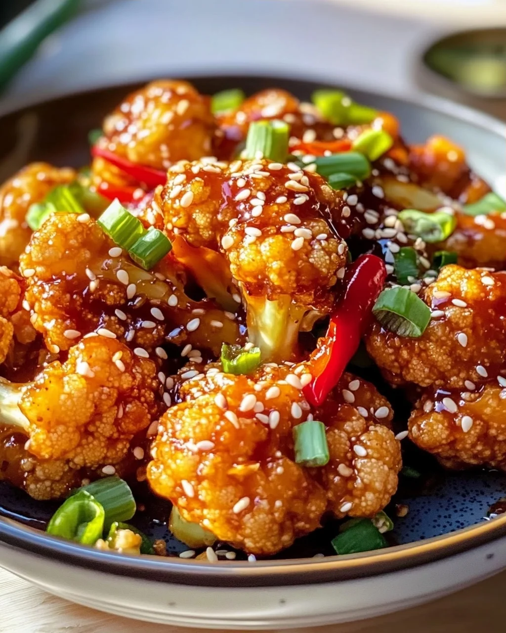 Sticky Sesame Cauliflower