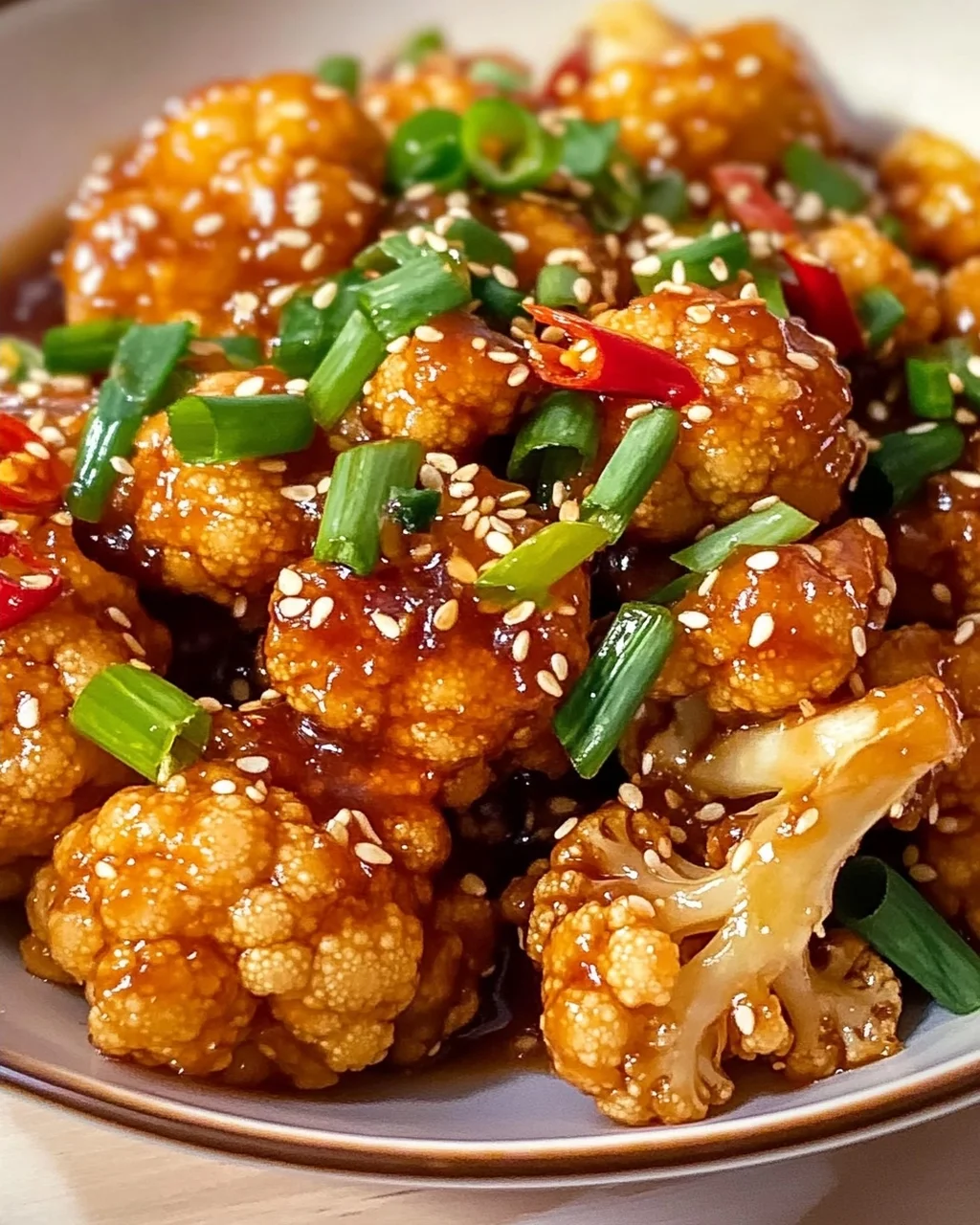 Sticky Sesame Cauliflower