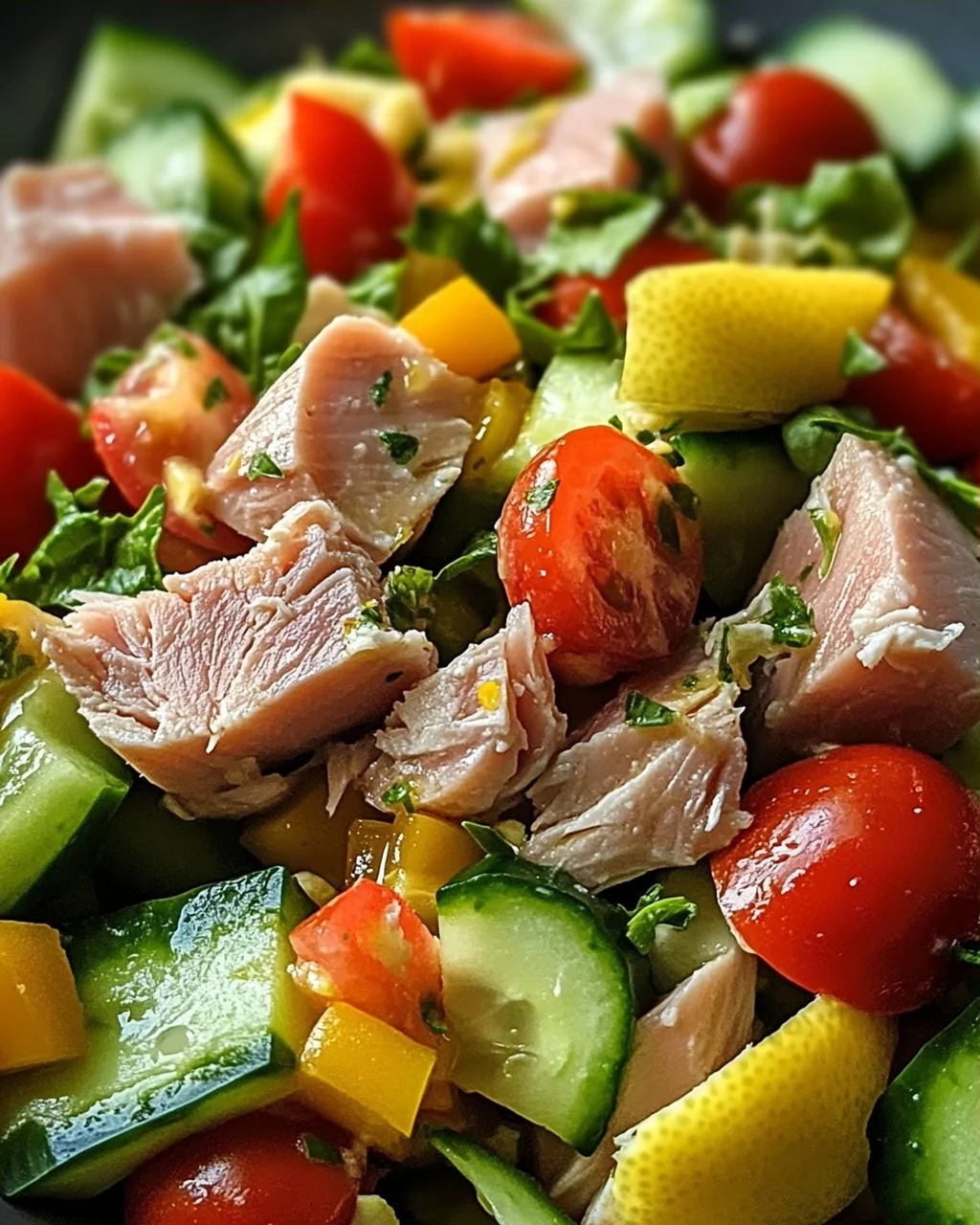 Thunfischsalat mit frischem Gemüse