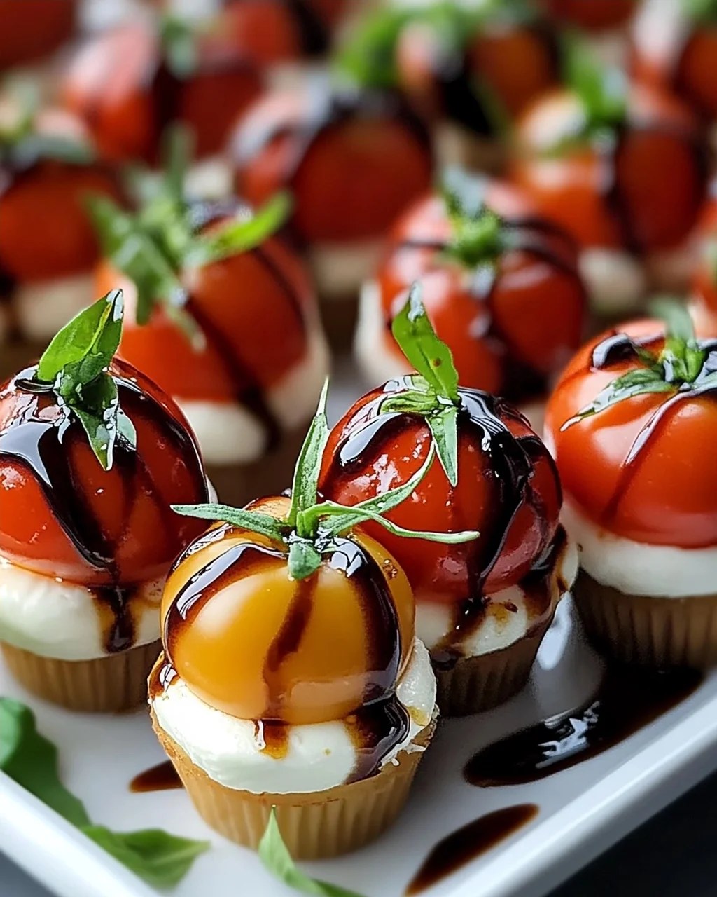 Weihnachts Mini Caprese Salat Cups – Festlicher Genuss!