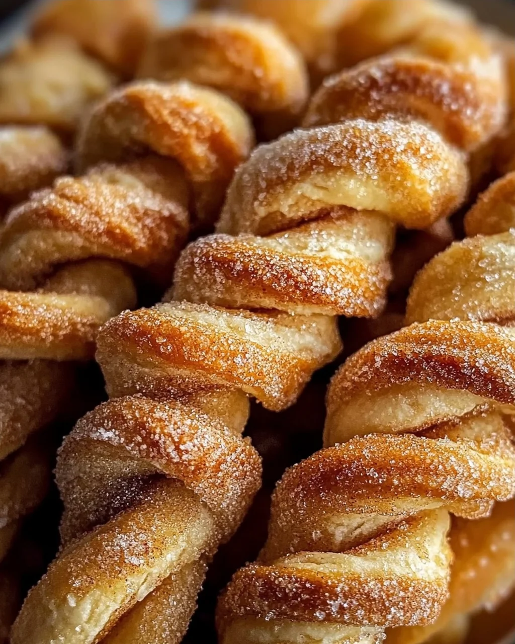 Zimt Zucker Twists aus Blätterteig