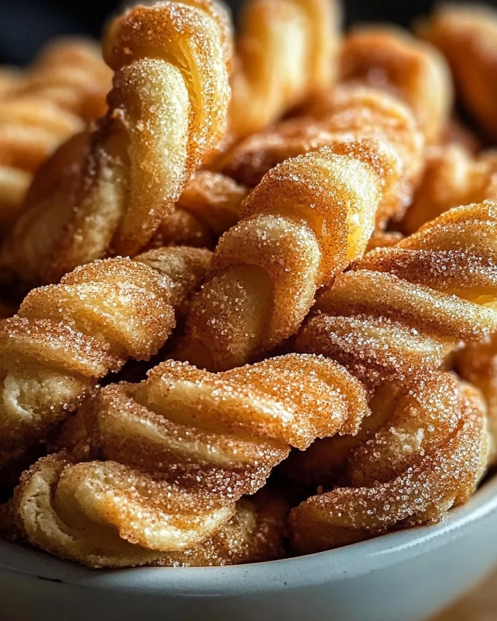 Zimt Zucker Twists aus Blätterteig