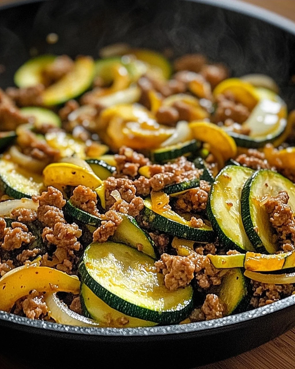 Zucchini-Hack-Pfanne