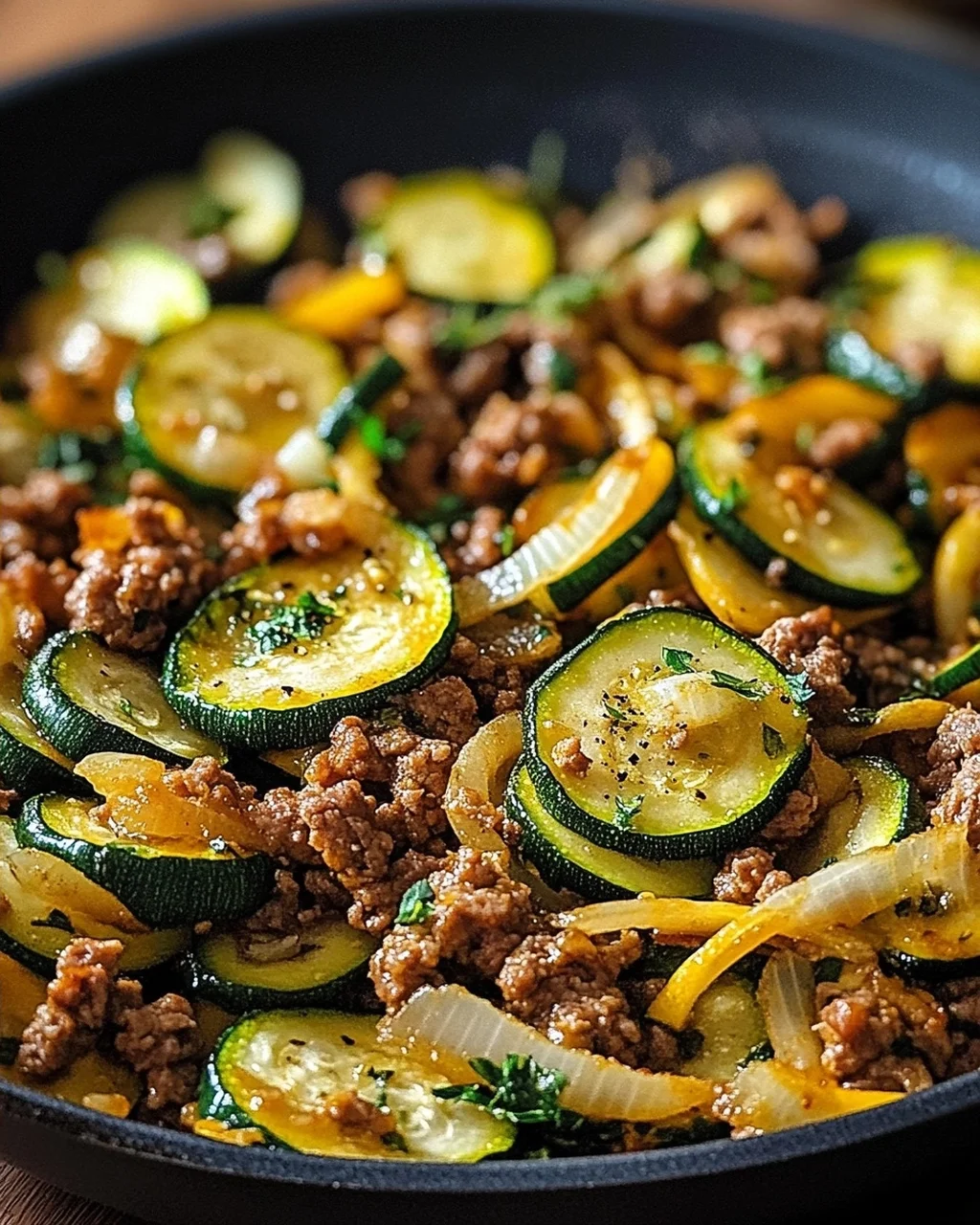 Zucchini-Hack-Pfanne