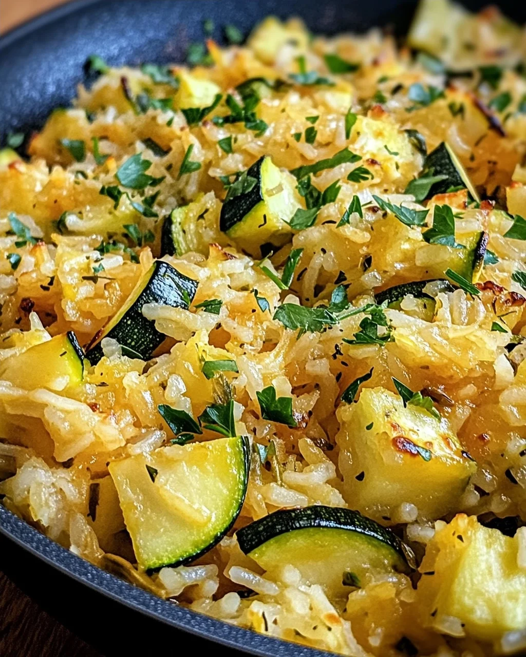 Zucchini-Reis-Pfanne